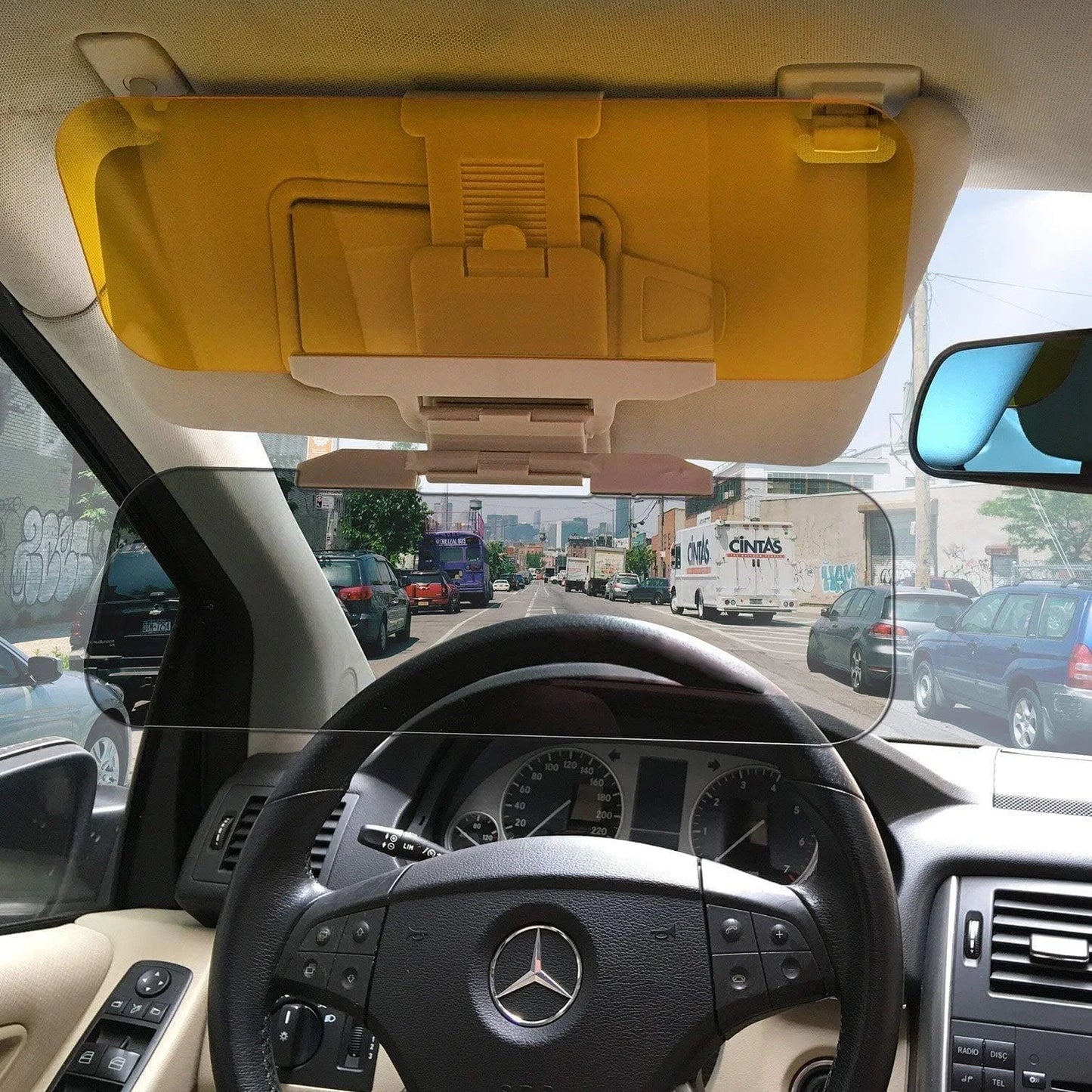 Drive ProShield™ 24/7 Anti-Glare Sun Visor – Day & Night Vision Enhancer