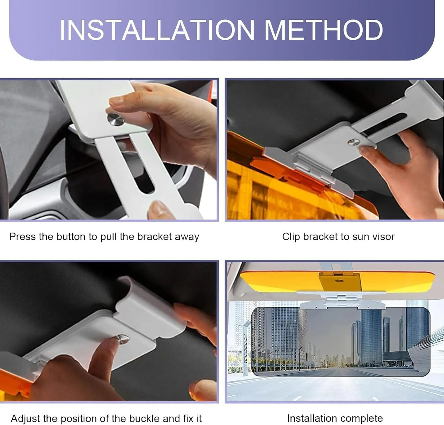 Drive ProShield™ 24/7 Anti-Glare Sun Visor – Day & Night Vision Enhancer