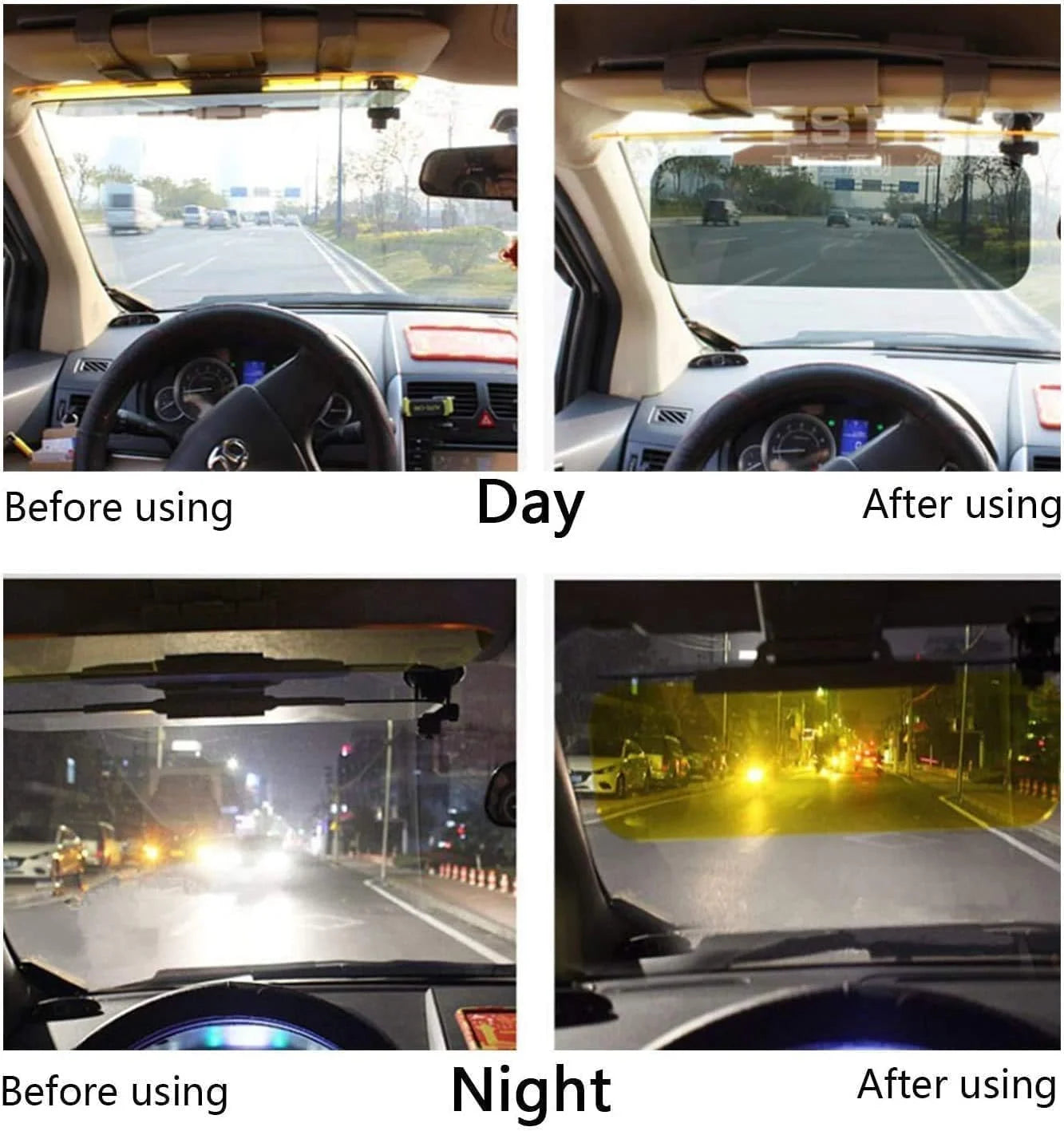 Drive ProShield™ 24/7 Anti-Glare Sun Visor – Day & Night Vision Enhancer